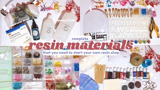 resin materials you need to start your own resin art shop  romellowy [upl. by Laidlaw256]