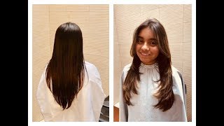 CORTE EN V SIN CAPAS  V Shape haircut without layers [upl. by Elizabet]