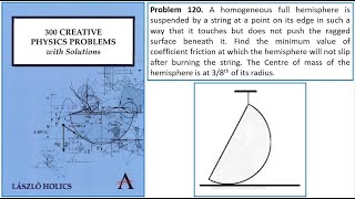 A challenging problem from 300 creative problems in Physics [upl. by Novah]