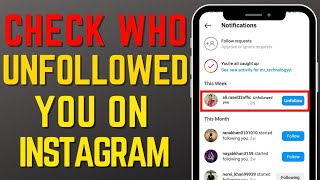 2023 How to check who unfollowed you on Instagram [upl. by Notrom]