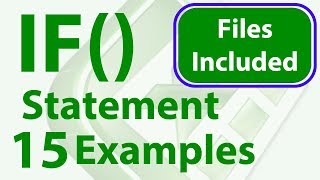 15 IF Statement Examples in Excel  Simple to Advanced  Workbook Included [upl. by Yortal153]