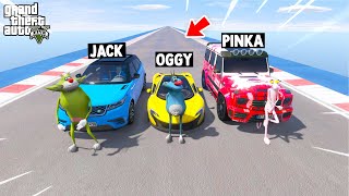 WHO IS THE BEST CHALLENGE with OGGY amp JACKPINKPANTHER in GTA 5 GTA 5 Funny Moments [upl. by Luhe152]