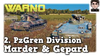 2 Panzergrenadier Division  Marder amp Gepard  WARNO Gameplay [upl. by Noxas]