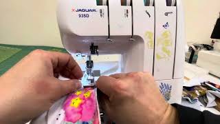 Sewing with the jaguar 935d Overlocker [upl. by Eittah594]