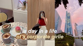 day in a life vlog 👜✨ realistic corporate life working 95 office job 59 after work  weyatoons [upl. by Liryc]