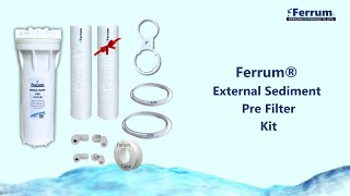 Ferrum® Sediment Pre Filter Set with Spun Cartridge Spanner  RO Service Kit  all Water Purifiers [upl. by Nesyrb]