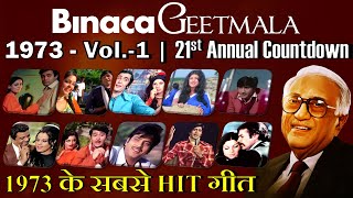 Binaca Geetmala 1973  Vol 1  21st Annual Countdown  बिनाका गीतमाला 1973  Kishore Rafi Lata [upl. by Sapphire]