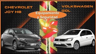 Chevrolet Joy hb vs Volkswagen Gol  El paredón seguridad y equipamiento [upl. by Sallyanne667]