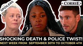 quotCoronation Street Spoilers Shocking Death Police Breakthrough amp Joel’s Cryptic Returnquot [upl. by Akapol]