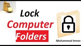 How to Lock Folder  Set Password on File Folder Windows Operating System [upl. by Zohar384]