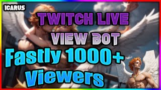 Twitch Live Viewer Bot  CHAT BOT  RAID BOT [upl. by Ibrad]