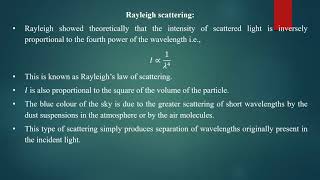 Scattering of light Coherent and Incoherent scattering Class IV BSc III [upl. by Nifares]