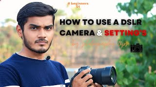 How To Use DSLR Camera For Beginners 📸 dslr camera pakadne ka tarika  photographytips tips [upl. by Ressler545]