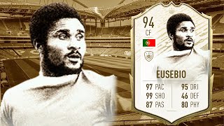 FIFA 20 EUSEBIO 94 PRIME ICON MOMENT PLAYER REVIEW I FIFA 20 ULTIMATE TEAM [upl. by Letsirk]