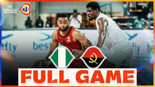 Nigeria v Angola  Basketball Full Game  FIBAWC 2023 Qualifiers [upl. by Ellerrehs26]