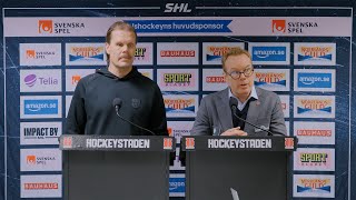 quotBlir en matchbild som vi inte gillarquot  Presskonferensen efter Örebro vs Timrå [upl. by Maurilia]