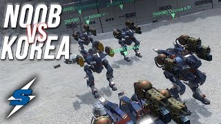 NOOB VS KOREA Batallas de Dashers  SORILOKO War Robots [upl. by Wirth]