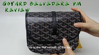 GOYARD BELVEDERE PM II BLACK IN DEPTH REVIEW [upl. by Rosemaria]