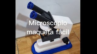 Microscopio maqueta fácil [upl. by Landri]