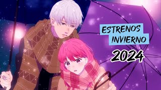 Animes para ver en ENERO 2024 ❄  ESTRENOS TEMPORADA INVIERNO 2024 [upl. by Fita]