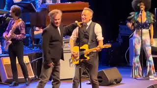 Bruce Springsteen and John Mellencamp performing Small Town at Monmouth University 42424 [upl. by Fryd]