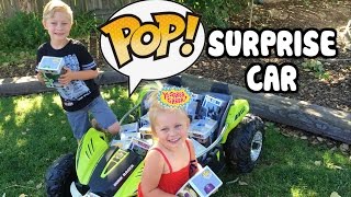 SURPRISE CAR Power Wheels Filled With POP CHARACTERS Yo Gabba Gabba Star Wars Avengers [upl. by Adriana432]