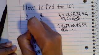 How To Find The LCD  Least Common Denominator [upl. by Anerdna]