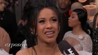 Cardi B interview but it’s AWKWARD [upl. by Ahsemat]