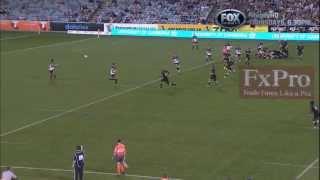 RUGBY HQ  JESSE MOGG KICK TRY [upl. by Awahsoj25]