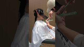 Learn the collarbone hair in a minute cuthair hair hairdresser shorthair bobcats [upl. by Idnak]