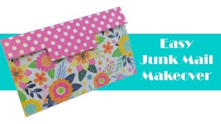 Easy Junk Mail Makeover  Craft with Junk Mail [upl. by Eadrahs]