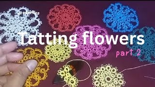 How to make Tatting Flowerspart 2 [upl. by Libbna]