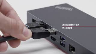 ThinkPad Hybrid USBC with USB A Dock Product Tour [upl. by Ynnaf]