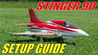 FREEWING  MOTIONRC STINGER 90 Setup Guide by RCINFORMER [upl. by Deehan712]