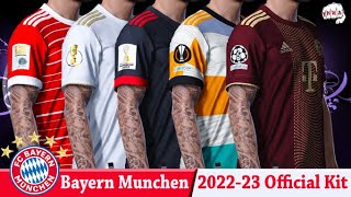 Bayern Munchen complete kit 20222023  PES 2021  Sider [upl. by Elyagiba]