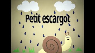 Comptine Petit escargot porte sur son dos en français  chanson pour enfant  little snail  DIY [upl. by Cass]