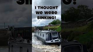 WE’RE SINKING 😩 shorts narrowboat boat [upl. by Aniz]