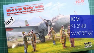 ICM 148 Ki21Ib Sally with Pilots 48197 Review [upl. by Frear283]