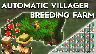 Minecraft Fully Automatic Villager Breeding System [upl. by Hannis]