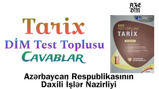 TARİX TEST TOPLUSU DİM 2023 CAVABLAR [upl. by Junia741]