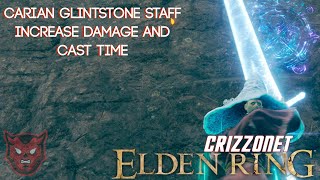 Carian Glintstone Staff  How to Increase Damage and Cast Time [upl. by Yonah70]