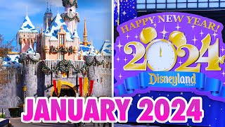 Disneyland Park  January 2024 Walkthrough  Updates New Years Merch amp Haunted Mansion 4K POV [upl. by Ensoll]