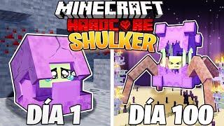 SOBREVIVÍ 100 DÍAS como un SHULKER en MINECRAFT HARDCORE [upl. by Hailed]