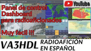 Panel de Control  Dashboard  para radioaficionados  Muy facil [upl. by Guss]