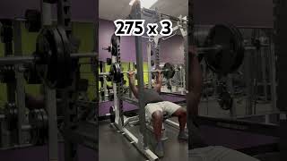 Incline bench 275 x 3 motivation powerliftingmotivation inspiration fitnessmotivation [upl. by Malvia]