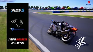 Suzuki Hayabusa  Hotlaps at Magny Course France  POV  RIDE 5 [upl. by Ahseetal]