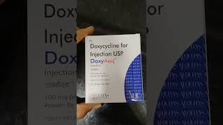 Doxycycline injection uses doxycycline antimicrobial infection uti chestinfection shorts tren [upl. by Doownyl]