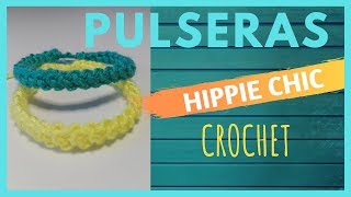 PULSERAS A CROCHET PASO A PASO [upl. by Aziul]