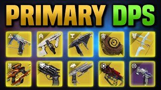 Which PRIMARY Weapon does the MOST Damage DPS Test【 Destiny 2 Season of the Wish 】 [upl. by Nevile]