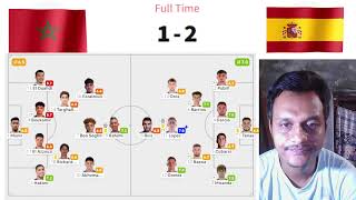 Morocco vs Spain lineups and score details 12  2024 Paris Olympics Mens Football [upl. by Rotkiv309]